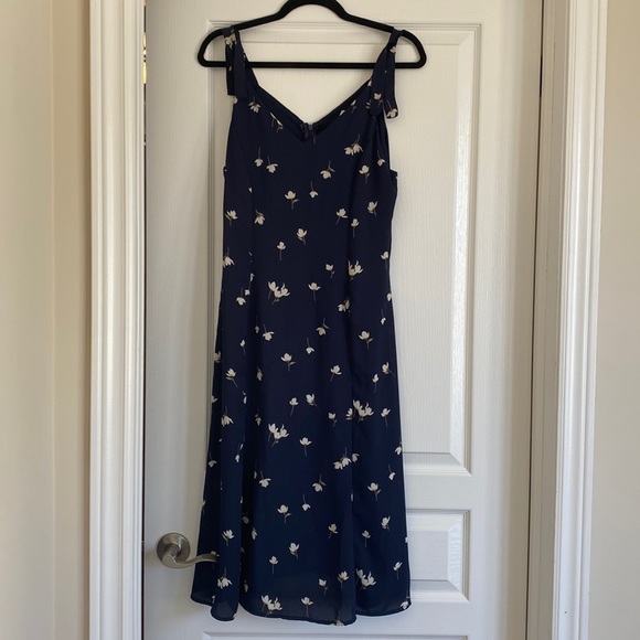 SOMD dress, size L, navy blue - Picture 1 of 3